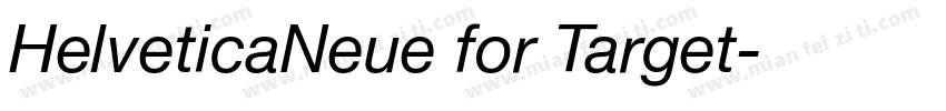 HelveticaNeue for Target字体转换